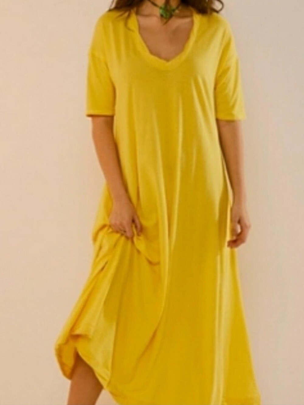 Free People Beach Carter Dress Size M Gold - Picture 1 of 9